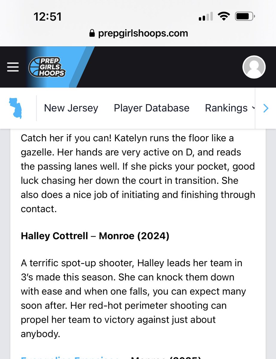 NJ Rise 17U Napolitano (@njrisealinap) on Twitter photo Prep Girls Hoops giving love to our girl Halley Cottrell <a href="/HalleyCottrell1/">Halley Cottrell</a> <a href="/newjerseyrise/">New Jersey RISE</a> <a href="/PGHNewJersey/">Prep Girls Hoops New Jersey</a> Prep Girls Hoops giving love to our girl Halley Cottrell <a href="/HalleyCottrell1/">Halley Cottrell</a> <a href="/newjerseyrise/">New Jersey RISE</a> <a href="/PGHNewJersey/">Prep Girls Hoops New Jersey</a>