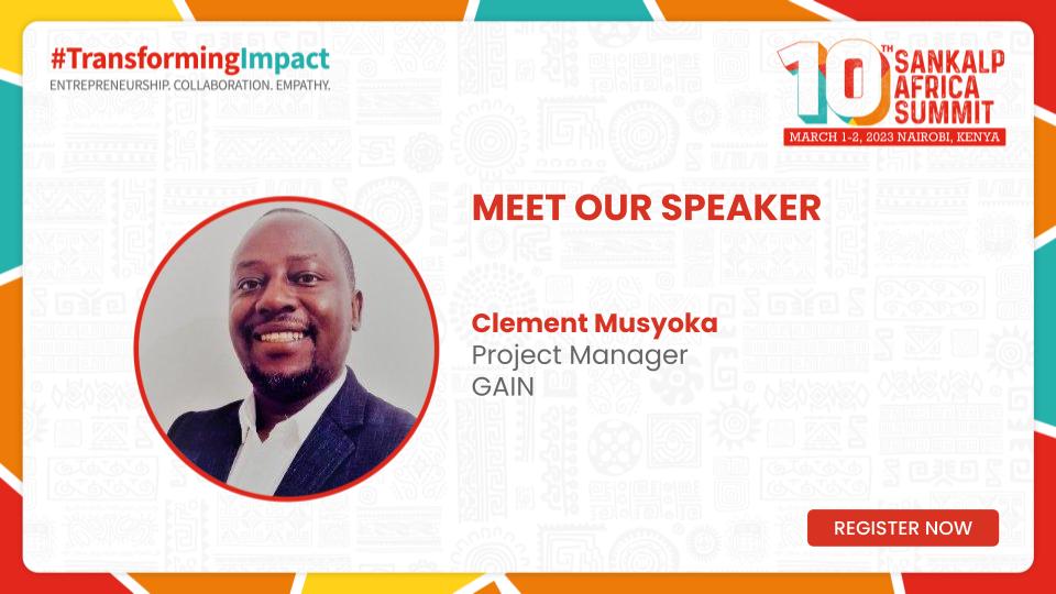 Clement is adept in identification of high potential growth businesses, capacity development needs identification &amp; pre investment technical assistance to Agri SMEs.

Clement will be speaking at the #SankalpAfrica2023 summit.

View the Sankalp agenda here: bit.ly/3wN8aBw