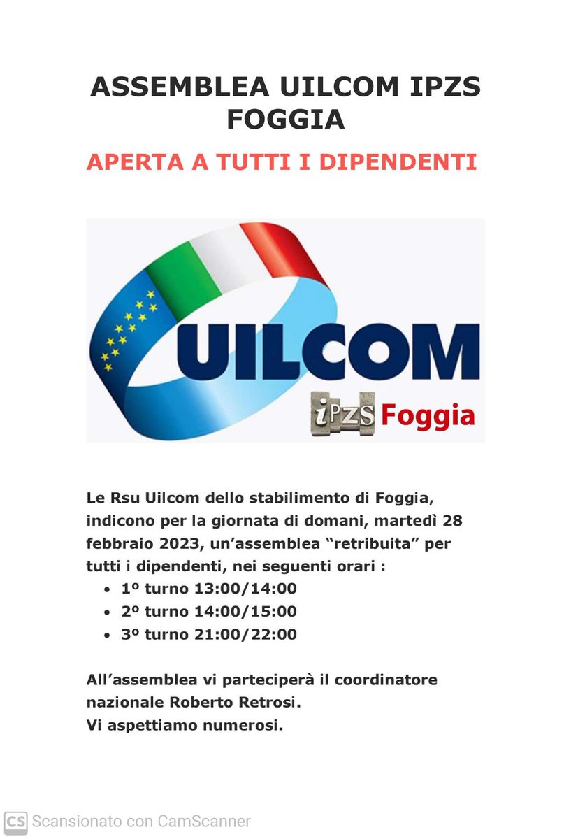 UilcomFoggia's tweet photo. Importante!!! https://t.co/YjS7aPd9Lk