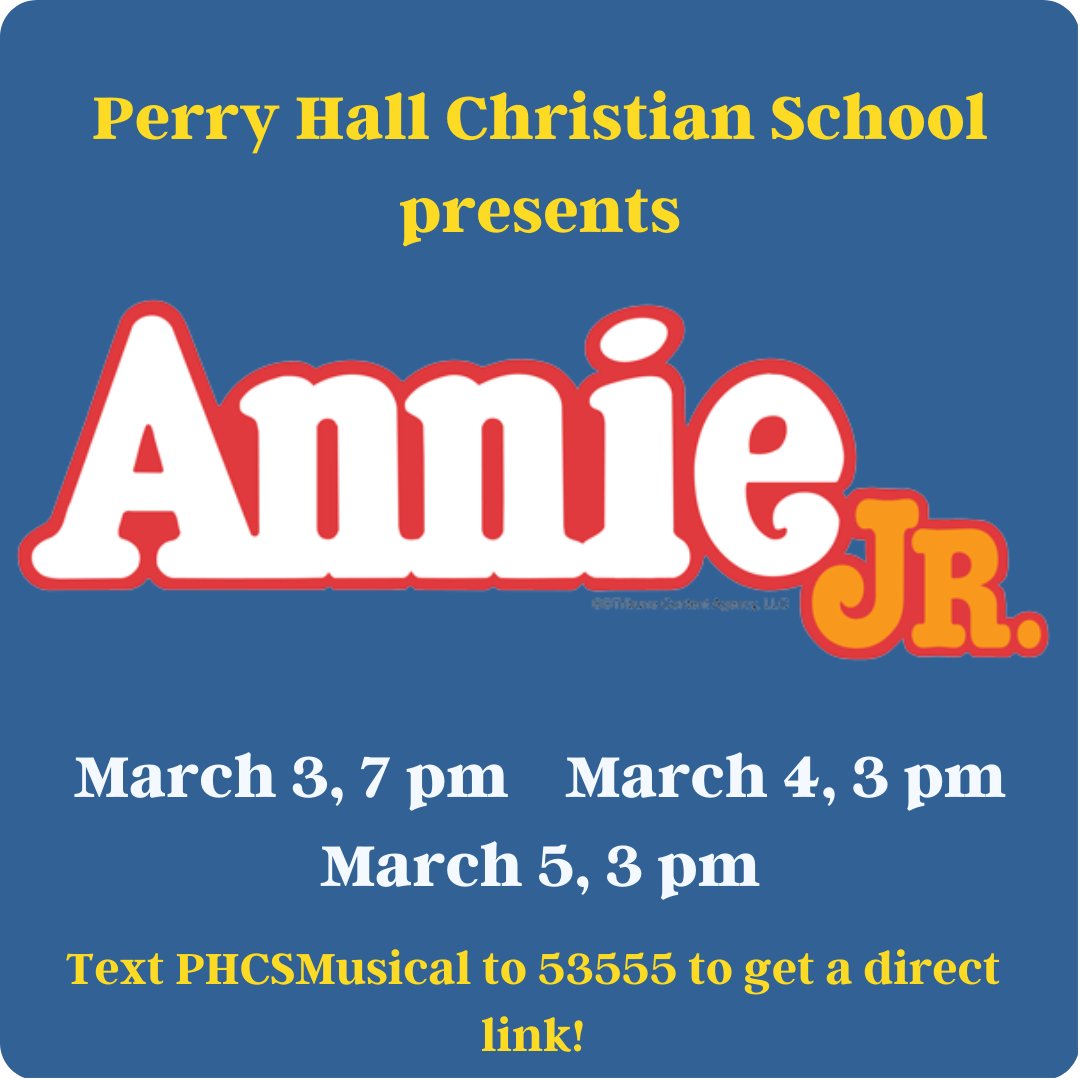PHCSPanthers's tweet photo. It's here!  This week is Annie, Jr. at #PHCS! #BeAPanther #PHCSanthers #PantherFamily  #AnnieJr https://t.co/WOAntwK74P