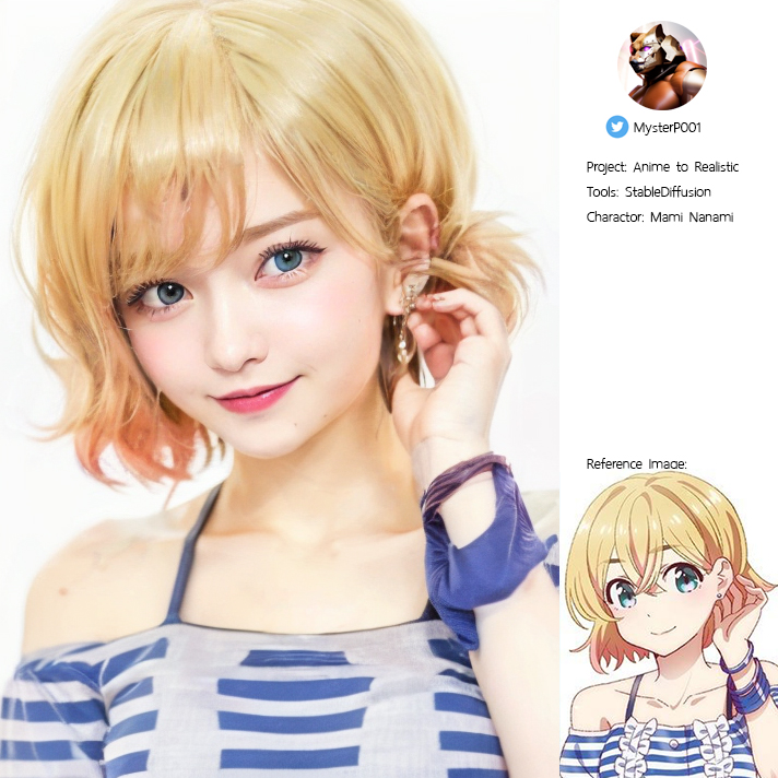 MysterP001's tweet photo. Mami Nanami Ai Art
.
Looking at you
.
#AiArt #StableDiffusion #MamiNanami #rentalgirlfriend  #WaifuProject https://t.co/LCBzU4Lpo9