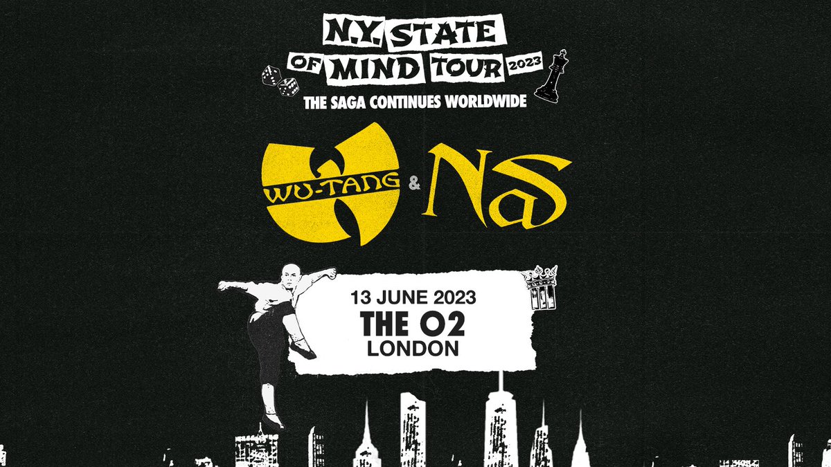 The NY State of Mind tour featuring @WuTangClan and @Nas is coming to London for a show at @TheO2 in June 🔥
 
Grab tickets in our #METpresale this Thursday at 9am metropolism.uk/NJXg50N3MXQ