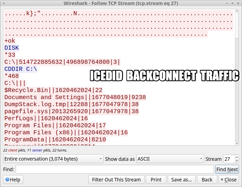 cpardue09's tweet image. #ln -s :malware_traffic: RT @Unit42_Intel: 2023-02-24 (Friday): #IcedID (#Bokbot) --&amp;gt; #BackConnect on 135.148.217[.]85:8080 --&amp;gt; #CobaltStrike on 23.227.203[.]70:80/aspnetcenter[.]com - IoCs available at bit.ly/3J7r51f - Thanks to @drb_ra, @team…