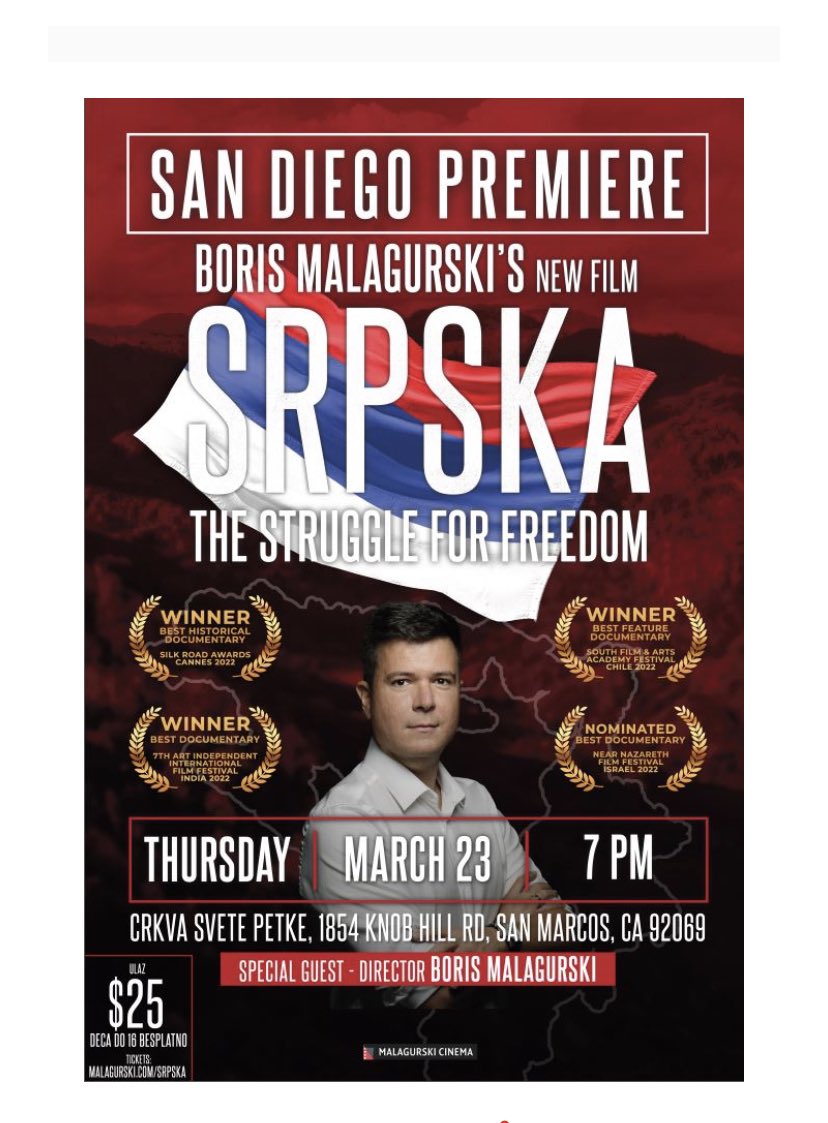 svpetkaca's tweet photo. Watch the Film &amp; Meet the Director! 

Buy your tickets on https://t.co/6jRCYwLveW https://t.co/otWSyA6eEy