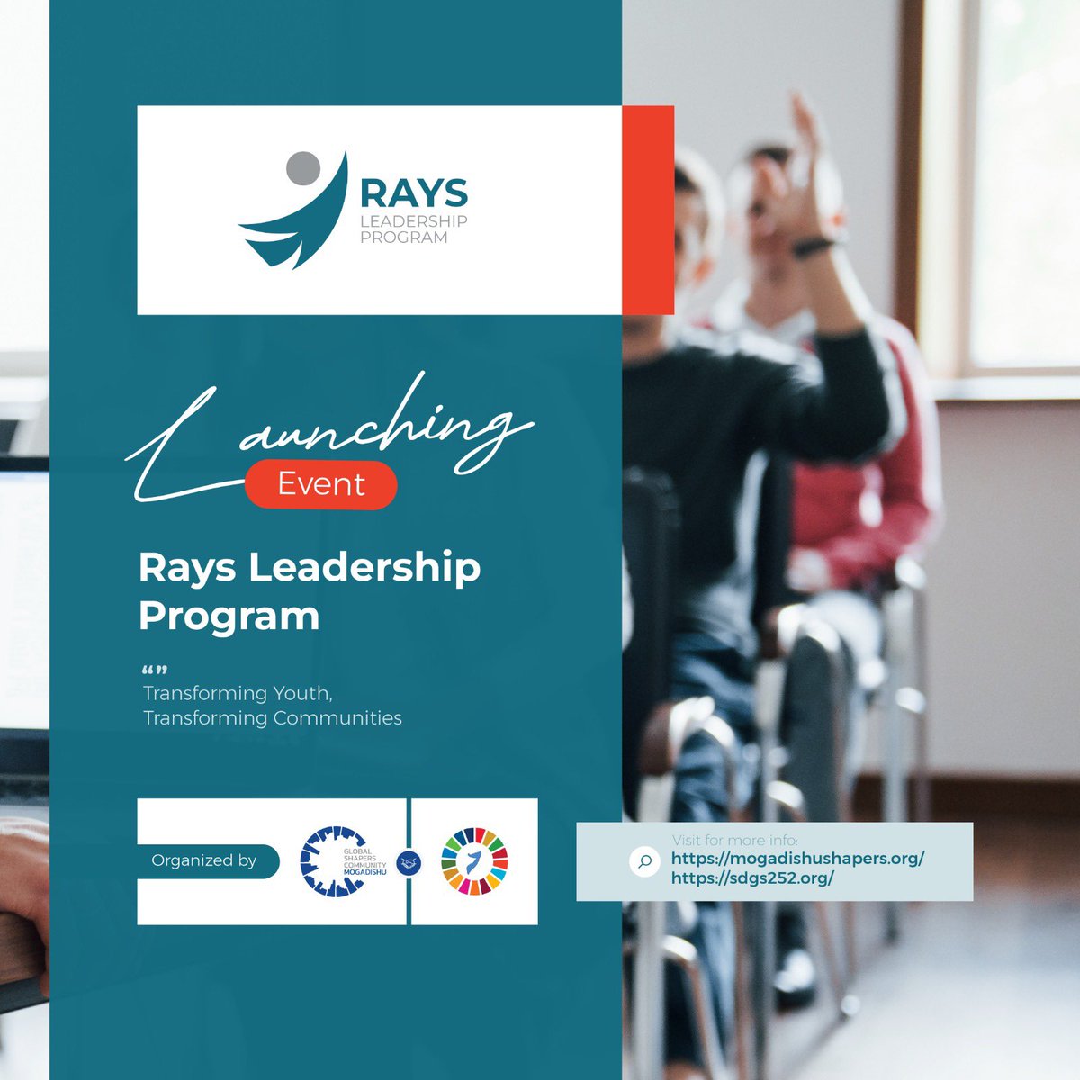 Announcement 📣! We have an exciting news for young leaders to unlock their potential and become agents for change! Stay tune for upcoming updates! #RaysLeadership #ShapingTalents #ShapingMogadishu