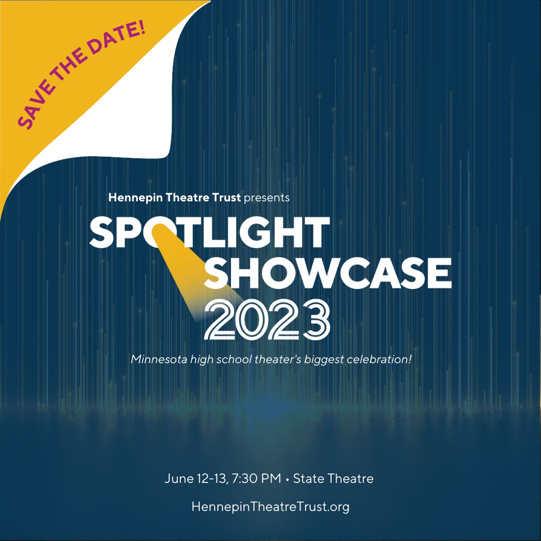 spotlightmn's tweet photo. π Save the date! π
#SpotlightShowcase returns to the State Theatre June 12-13!
1,600+ students from 94 schools unite for this awards & recognition event. You wonβt want to miss the electric theatrical celebration!
ποΈ go on sale April 27. Learn more: https://t.co/rfAcffLz2R https://t.co/5y4aUbzplV
