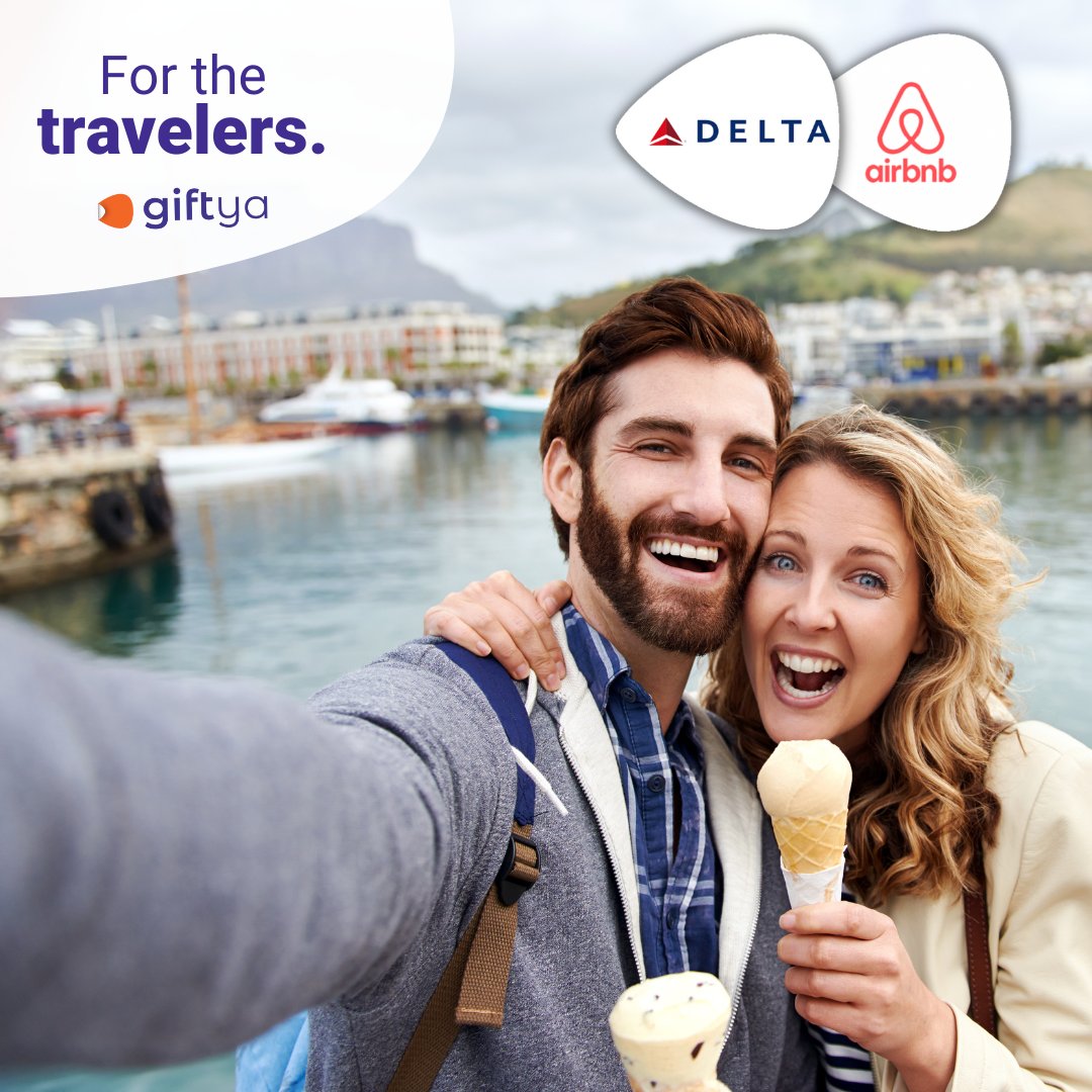 Got a bestie who likes to jet set? Send them a virtual #giftcard for their next trip! Merchants like Airbnb and Delta Air Lines available to gift from $5 to $100, and instantly delivered straight to their phone. bit.ly/3m6T9IS 😎