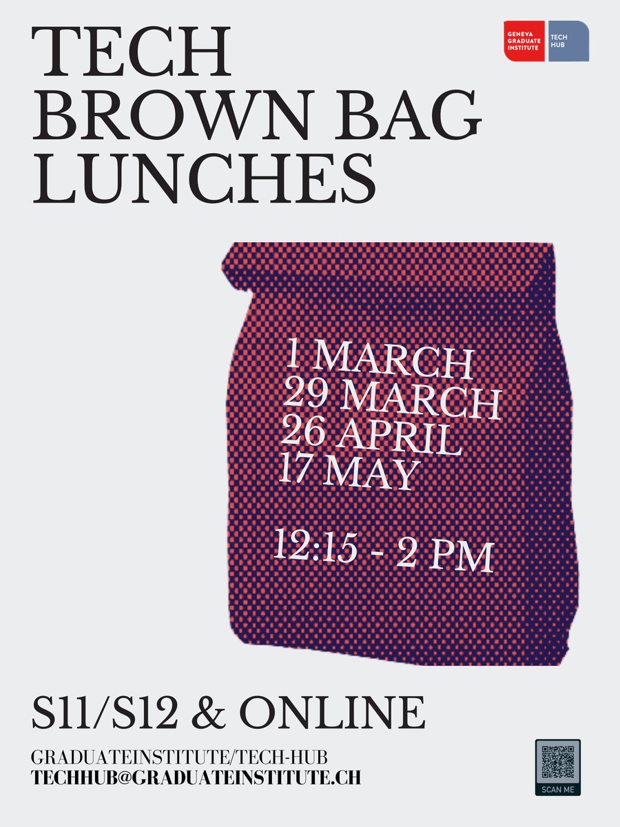 Join us for our next Tech Brown Bag Lunches at the Tech Hub on Wednesday 1 March at 12pm. If you have any question about your research, publication, thesis, ARP, we will talk about #Tech and more! More info here: bit.ly/3m6P4V4