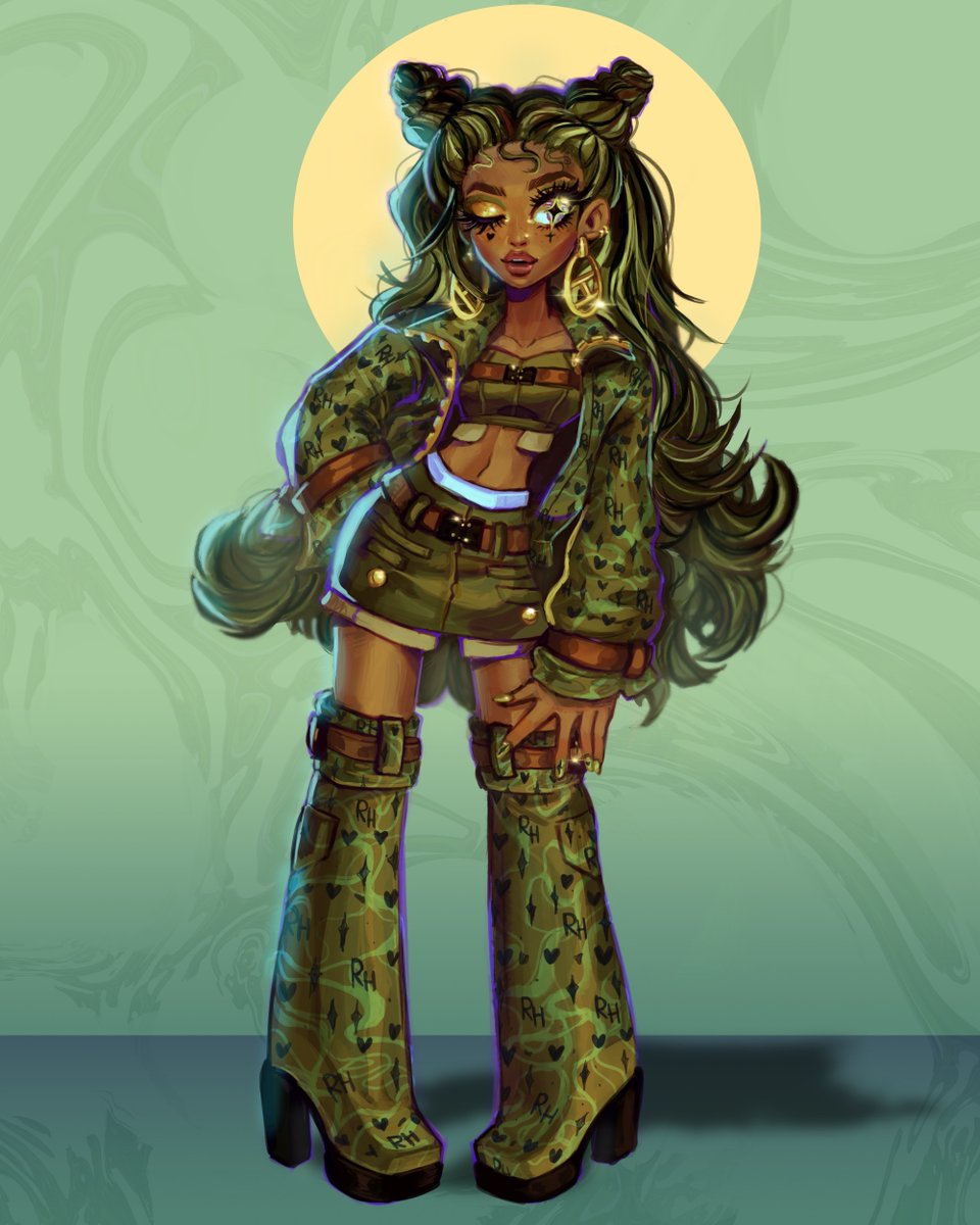 CelestialMilkk's tweet photo. I finished Olivia Woods from #rainbowhigh 💚!!
#art https://t.co/ZEcKs06lZT