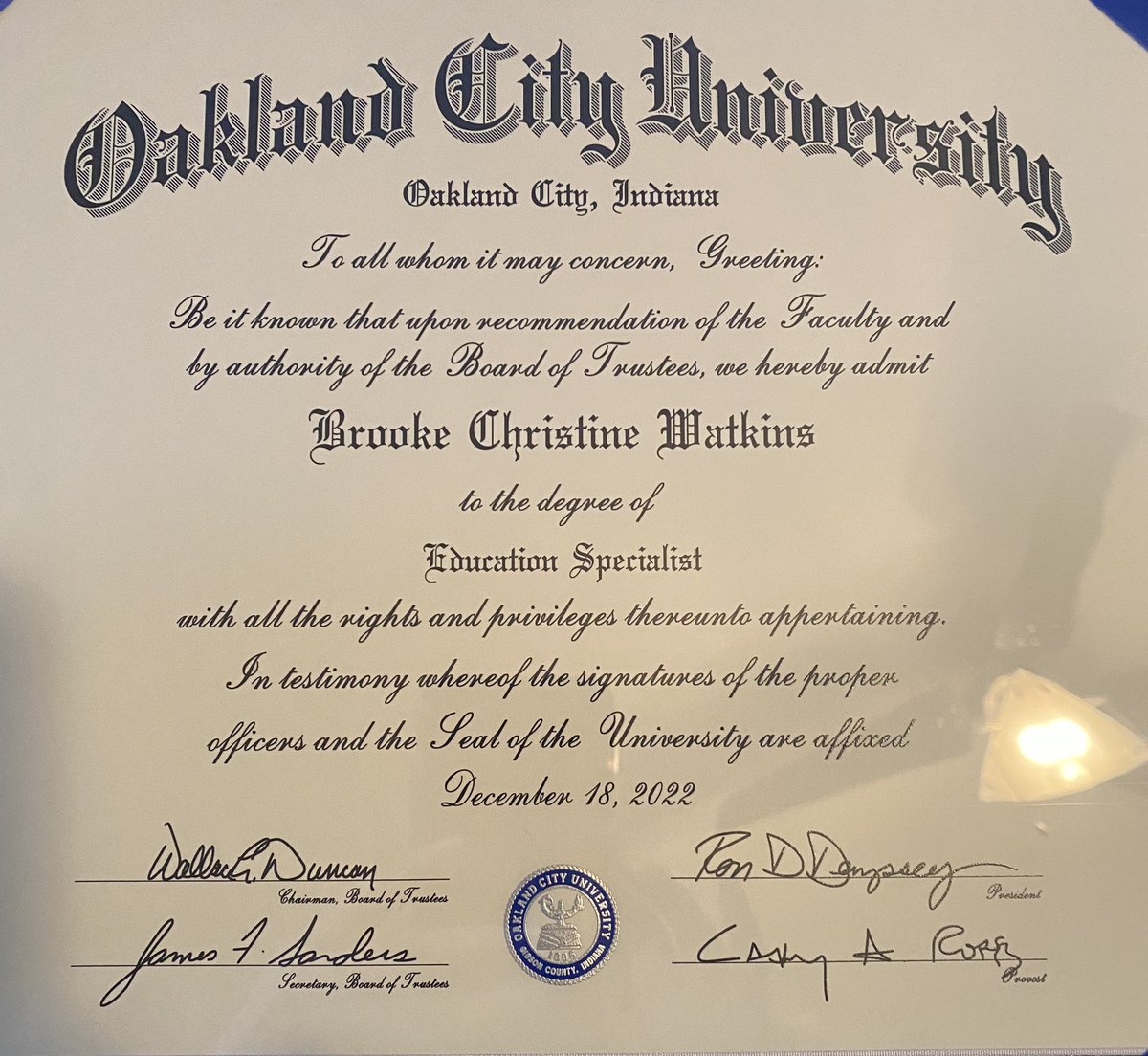 BrookeCWatkins1's tweet photo. One more step towards the Ed.D… #ABD #learnerforlife https://t.co/Q8wGHOE9Uw