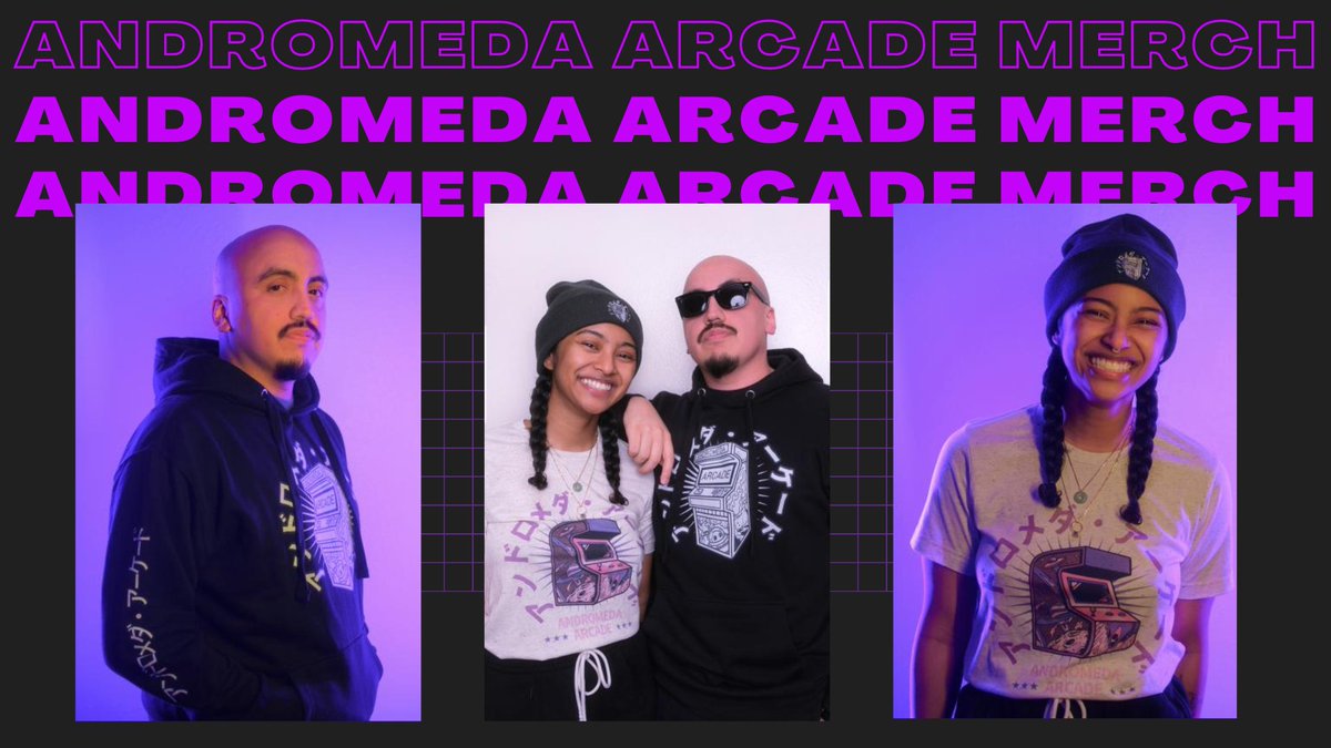 We know you've been waiting and we thank you for being so patient! It's time to wear the clothes that are taking over our side of the galaxy 🚀

ANDROMEDA ARCADE MERCH IS OFFICIALLY RELEASED 🪐

👾 AndromedaArcade.com