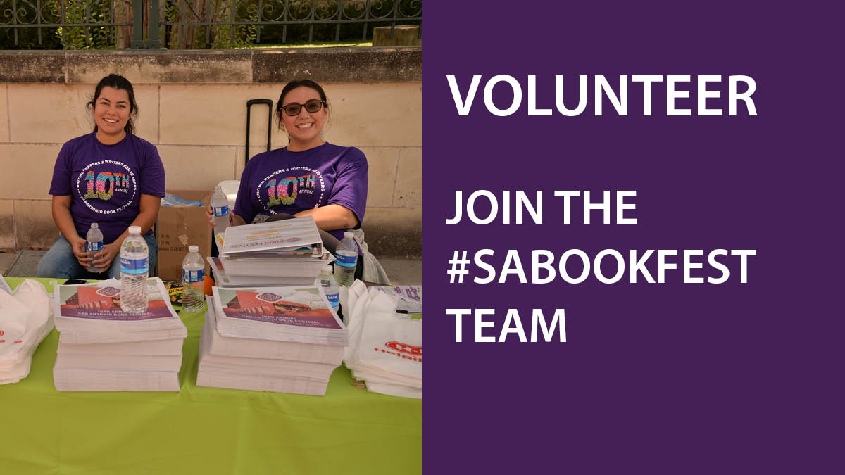 SABookFestival's tweet photo. There would be no SABF without our fleet of volunteers. Apply today to participate in our 2023 festival on Saturday, April 15 🙋‍♀️
https://t.co/W9VzDgoOXm https://t.co/DEgAwxIx9W