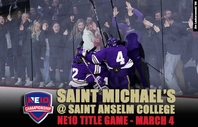 smcathletics's tweet photo. Men's Ice Hockey Facing Saint Anselm for NE10 Championship Title on Saturday https://t.co/VmeMAfqF9p 

#smcvt #btv #vt #cawlidgehawkey #NE10EMBRACE https://t.co/fnPQX98XRI