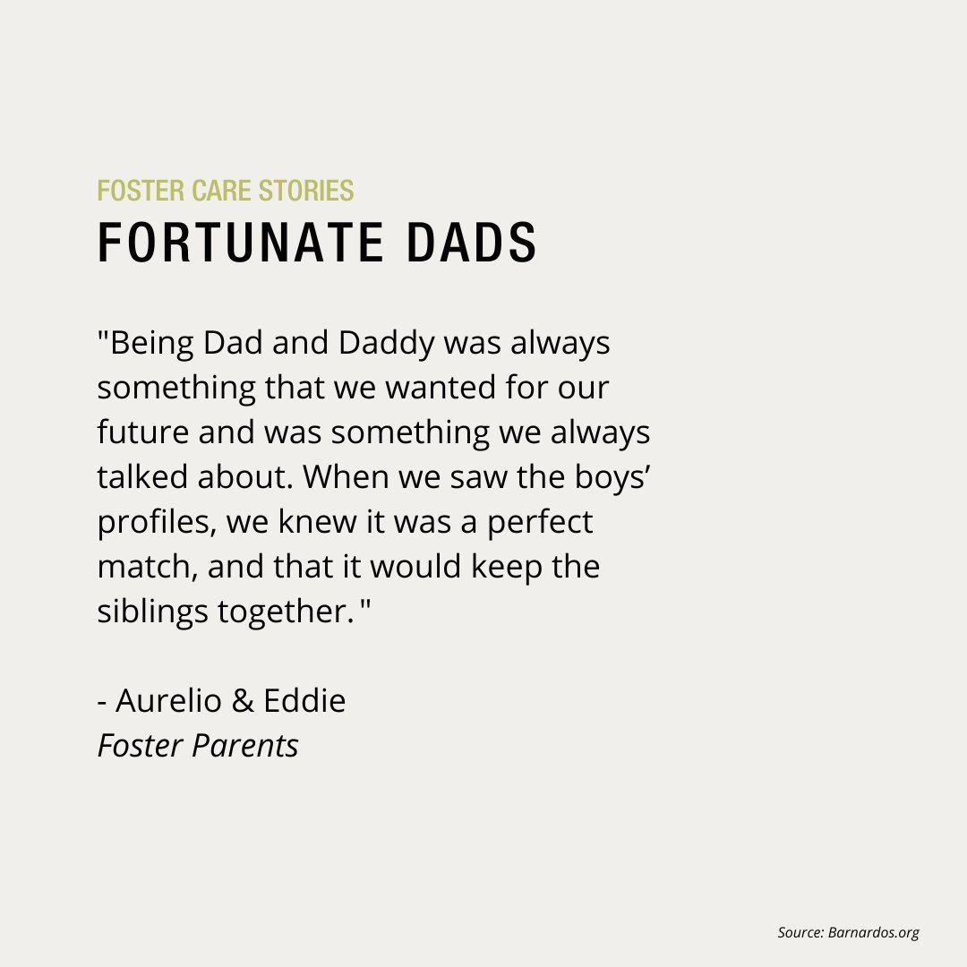 RaiseAChild's tweet photo. "Being Dad and Daddy was always something that we wanted for our future and was something we always talked about."
Source: https://t.co/wVw7Q6OlJr
Follow their journey at @fortunatedads
#RaiseAChild #fosterfamily #fosterchildren #adoption #fosterparenting #fostercareawareness https://t.co/C3btq7J3gQ
