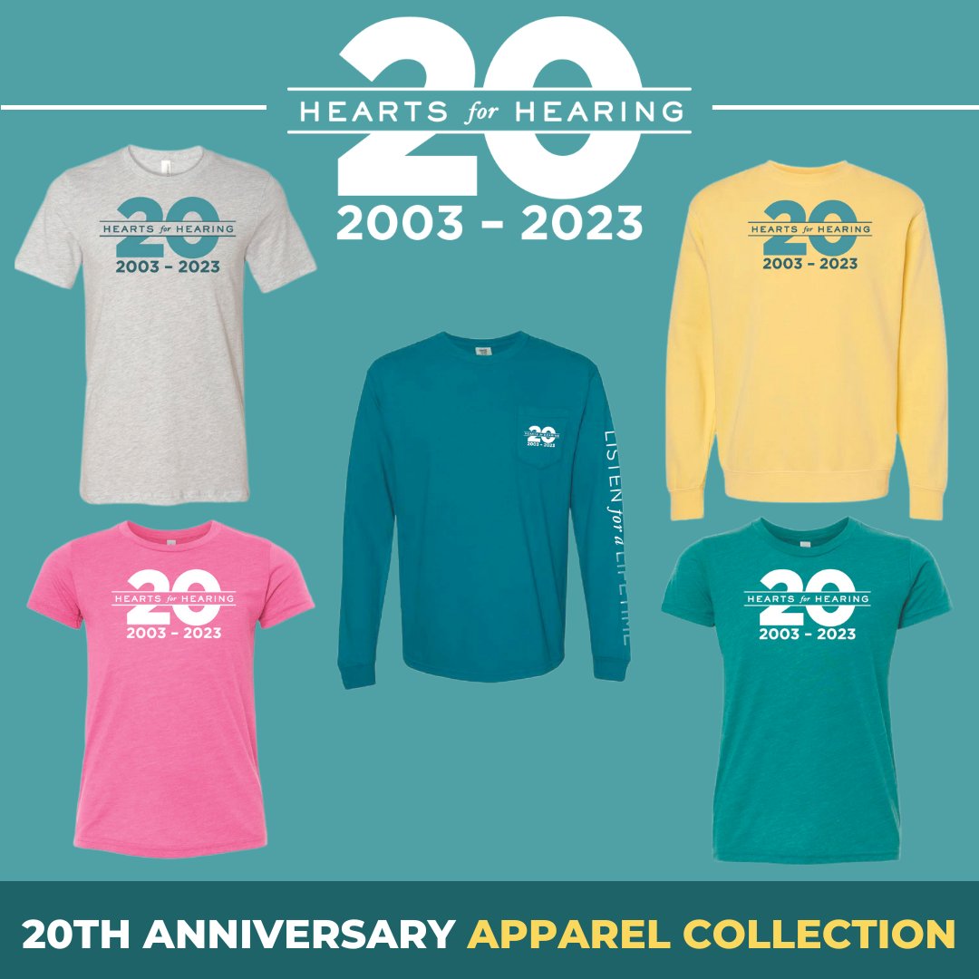💙FUNDRAISER ALERT💙 Our 20th anniversary store closes tomorrow! Shop this exclusive collection and help support Hearts for Hearing before time runs out. …rhearing20thanniversary.itemorder.com/shop/home/