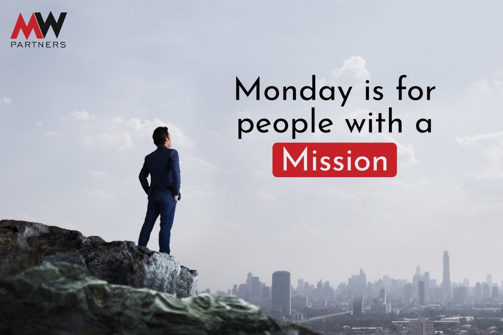 MW_Partners's tweet photo. Have a clearly defined mission so that you can avoid distractions. Happy Monday!
#MondayFunday #MondayMotivation #MWPartners https://t.co/DnjILsSWe8