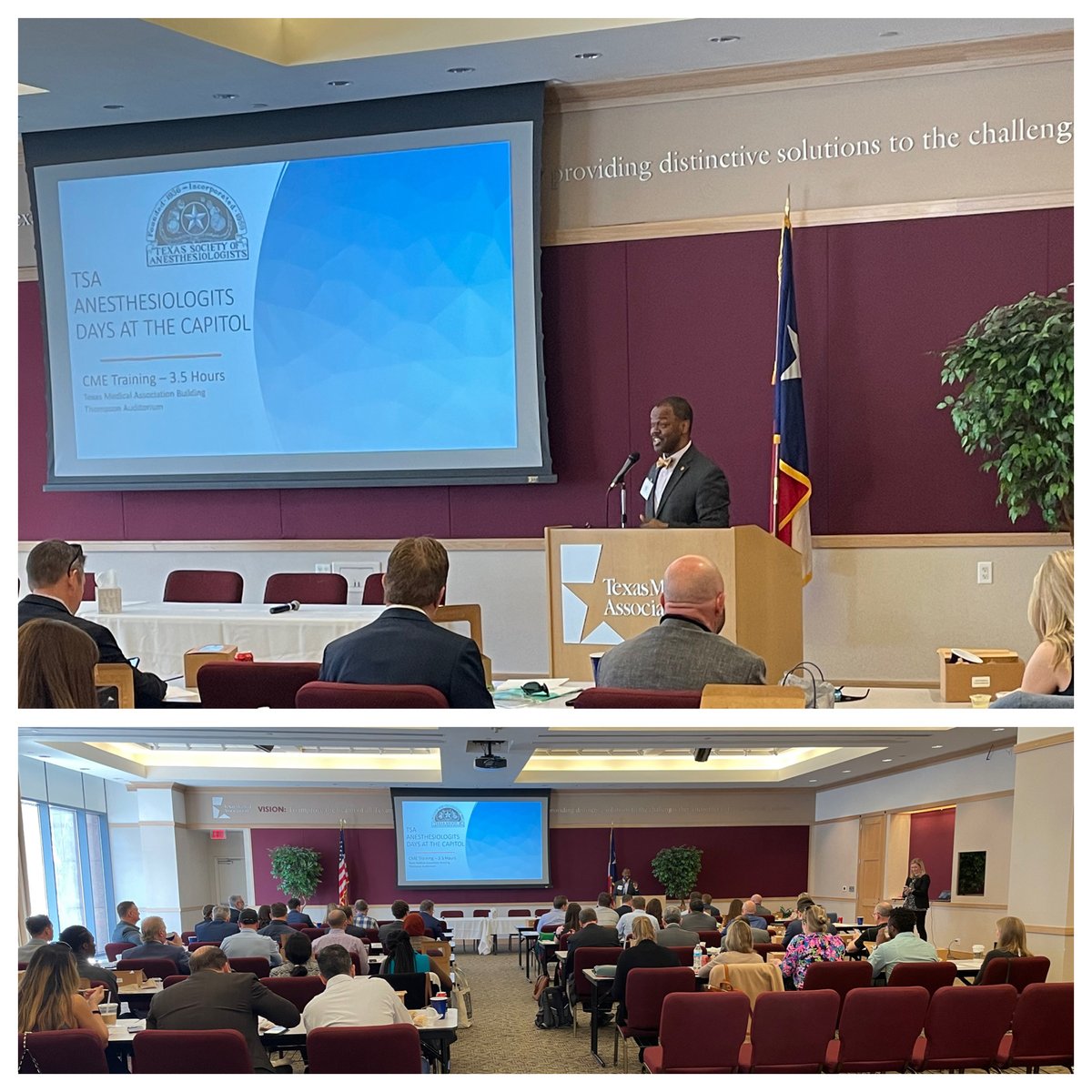 TSA Anesthesiologists Days at the Capitol happening now in Austin! Thank you for welcoming all attendees @dr_g_williams! @GovtAffairsTsa #txlege