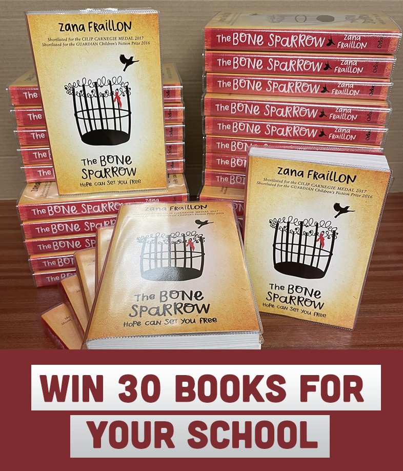 We have a class set of The Bone Sparrow to give away!

For your chance to win, just share this tweet and then sign up to our mailing list at bit.ly/mbe-bone-sparr… by 11.59pm on 03/03/23.

This competition is open to anyone who works at a UK school.