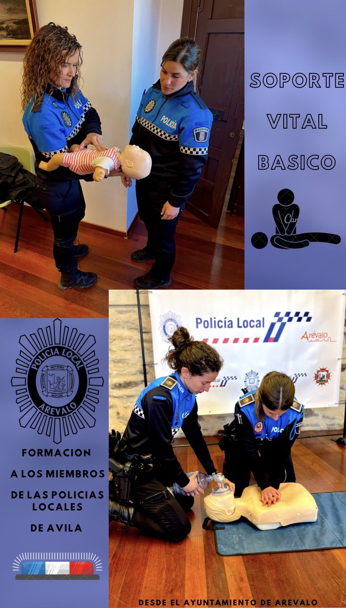 Formación soporte vital básico👮🏼‍♀️ 🏥 #112plarevalo #arevalo #avila #castillayleon #policiamunicipal #policialocal #tupolicia #estamosporti #police #policia #seguridad #cops #agentes #prevencion #spanishpolice #seguridadciudadana #instapolice #112 #proteger #ayudar
