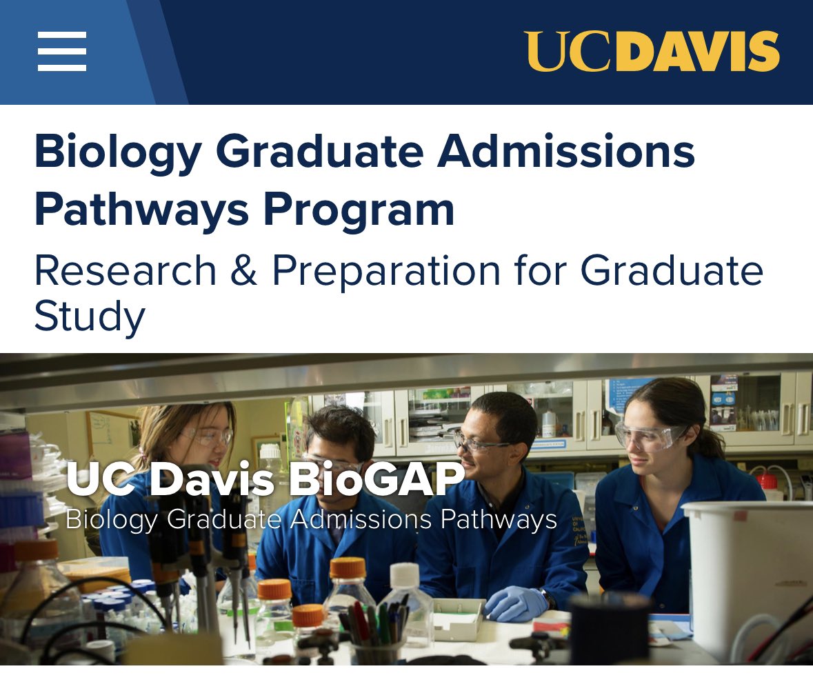 RogersLabUCD's tweet photo. About 2 weeks left to apply for these awesome @NSF- funded paid summer research programs @ucdavis! They require an app, transcript, a few short essays and 2 letters of rec. If you have undergrads interested in research- please send them this! https://t.co/aWZntNIOs1 1/ https://t.co/5cV7KXy7sw