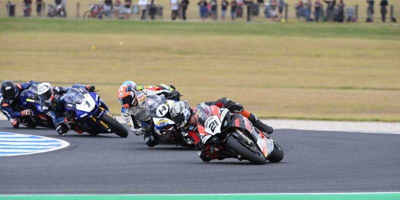 ducaticorse's tweet photo. Three-time ASBK champion Josh Waters (#21 McMartin Racing Ducati) got off to a cracking start with a clean sweep of the opening three races of 2023 with 76 points thanks to pole 1-1-1 at Phillip Island #DucatiPanigaleV4R #DucatiCorse #ForzaDucati #DucatiAllOverTheWorld https://t.co/fIiQ37k2tr