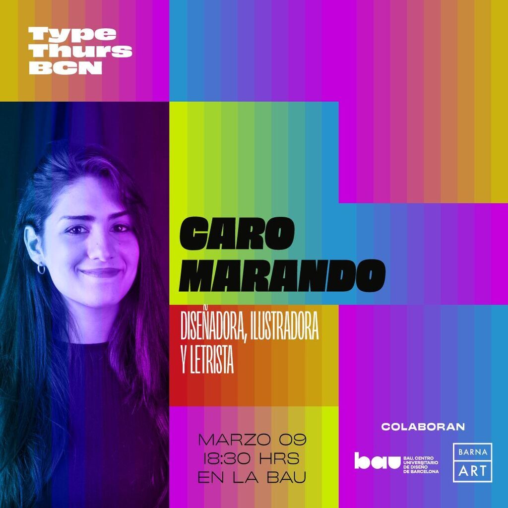 TypeThursdayBCN's tweet image. Caro Marando (@caromarando) es diseñadora, ilustradora y letrista con años de experiencia resolviendo desafíos creativos para editoriales, marcas de papelería, agencias de marketing &amp;amp; publicidad y estudios de diseño.
 
Estudió diseño gráfico porque le ap… instagr.am/p/CpLLw8ysE4W/
