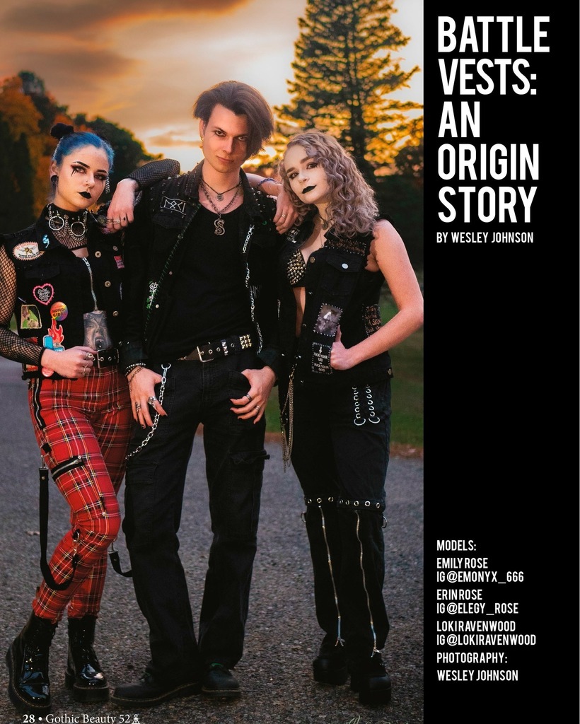 GothicBeautyMag's tweet photo. #battlevest feature in #GothicBeauty #Magazine 52
by #WesleyJohnson
featuring #emilyrose #erinrose #lokiravenwood
@wesleypatrickphotography @emonyx_666 @elegy_rose @lokiravenwood
Get the digital edition as a gift with secret code gb52love
Link in bi… https://t.co/KxHNqnuak1 https://t.co/LgOwW8DTnP