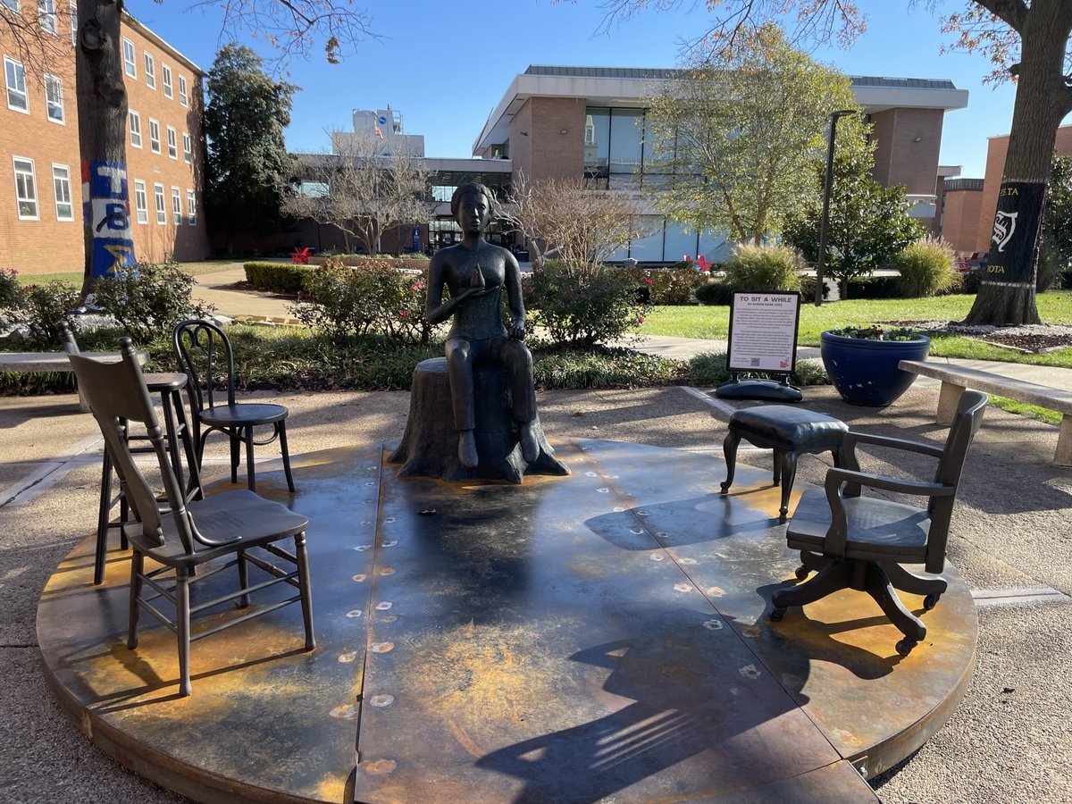 DearBroMalcolm's tweet image. The Howard Players' student-led production of A Raisin in the Sun, starring HU student thespians, enlisted 3 sold out performances!!! #HUYouKnow

In Nov, the Lorraine Hansberry statue, "To Sit A While," proudly greeted the front doors of the Chadwick Boseman COLLEGE OF FINE ARTS.