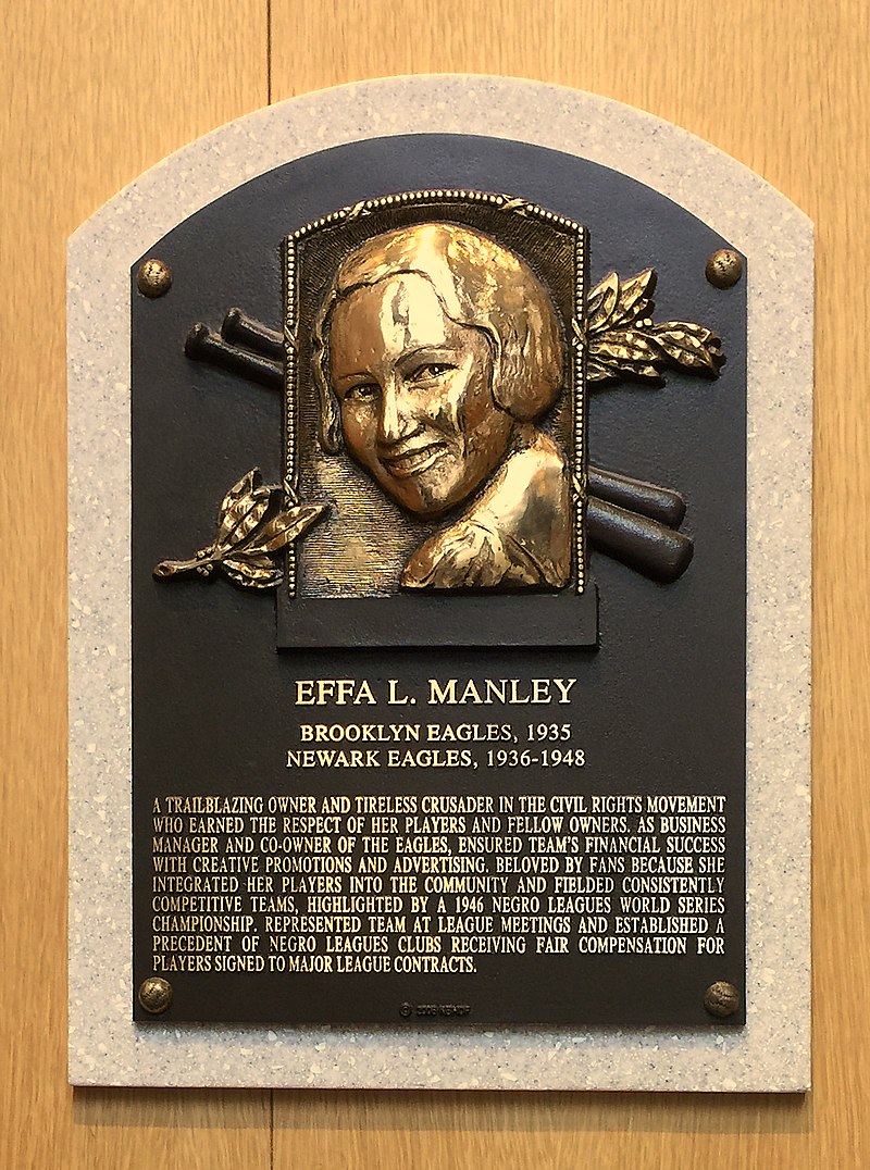 Today in 2006, baseball pioneer #EffaManley became the first woman elected to the #BaseballHallofFame. Manley, who died in 1981, was co-owner of the Newark (New Jersey) Eagles, a #NegroLeague powerhouse, and a huge advocate for African American ballplayers & civil rights causes.
