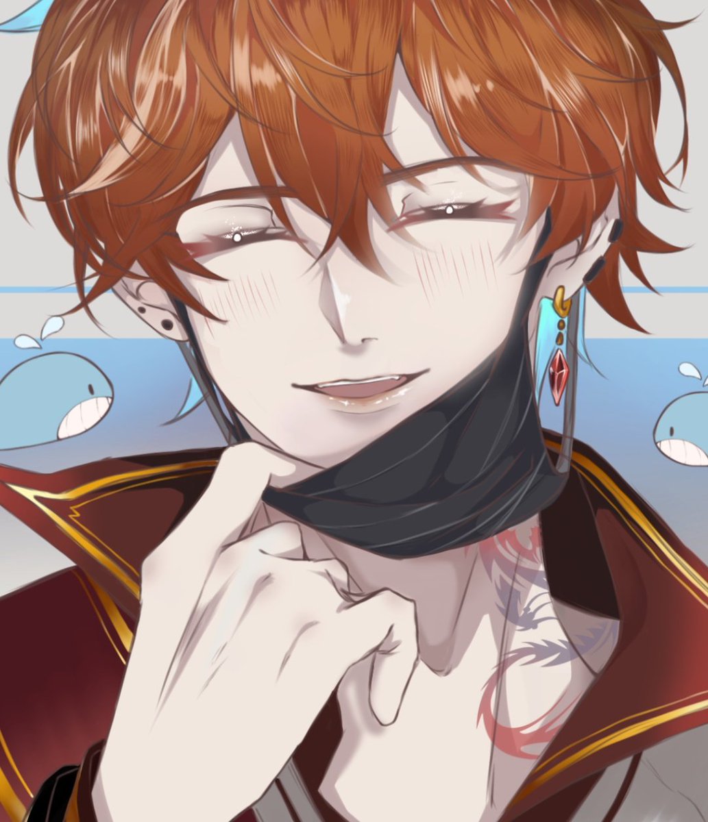 akio_kaede's tweet image. 🐳: &quot;おはよう , 空&quot;
🐳: &quot;Good morning, Aether &quot;
🧡💛
#childeaether 
#ChiTher
#Genshin_Impact