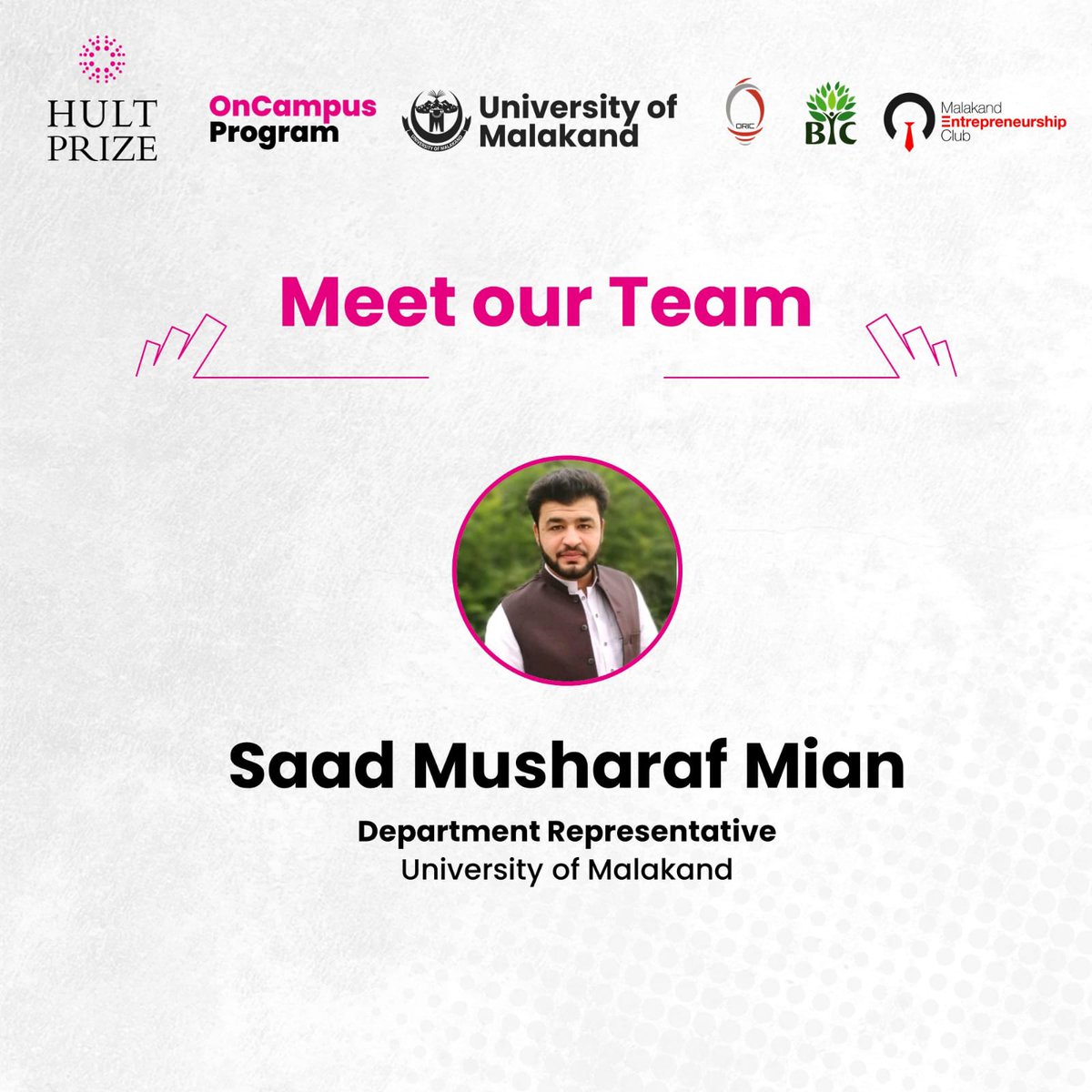 HultPrize8UoM's tweet image. Meet our team 
Bilal Khan,Ejaz Ali, inayat Ullah Khan durani and Saad Musharraf mian 
#OnCampusProgram #hultprize2023  #HultPrize8UoM #EventsOrganizer