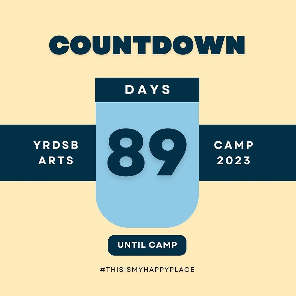 YRDSB Arts Camp (@yrdsbartscamp) on Twitter photo But who’s counting?!
#thisismyhappyplace #countdownison instagr.am/p/CpLNUbHJcS0/ But who’s counting?!
#thisismyhappyplace #countdownison instagr.am/p/CpLNUbHJcS0/