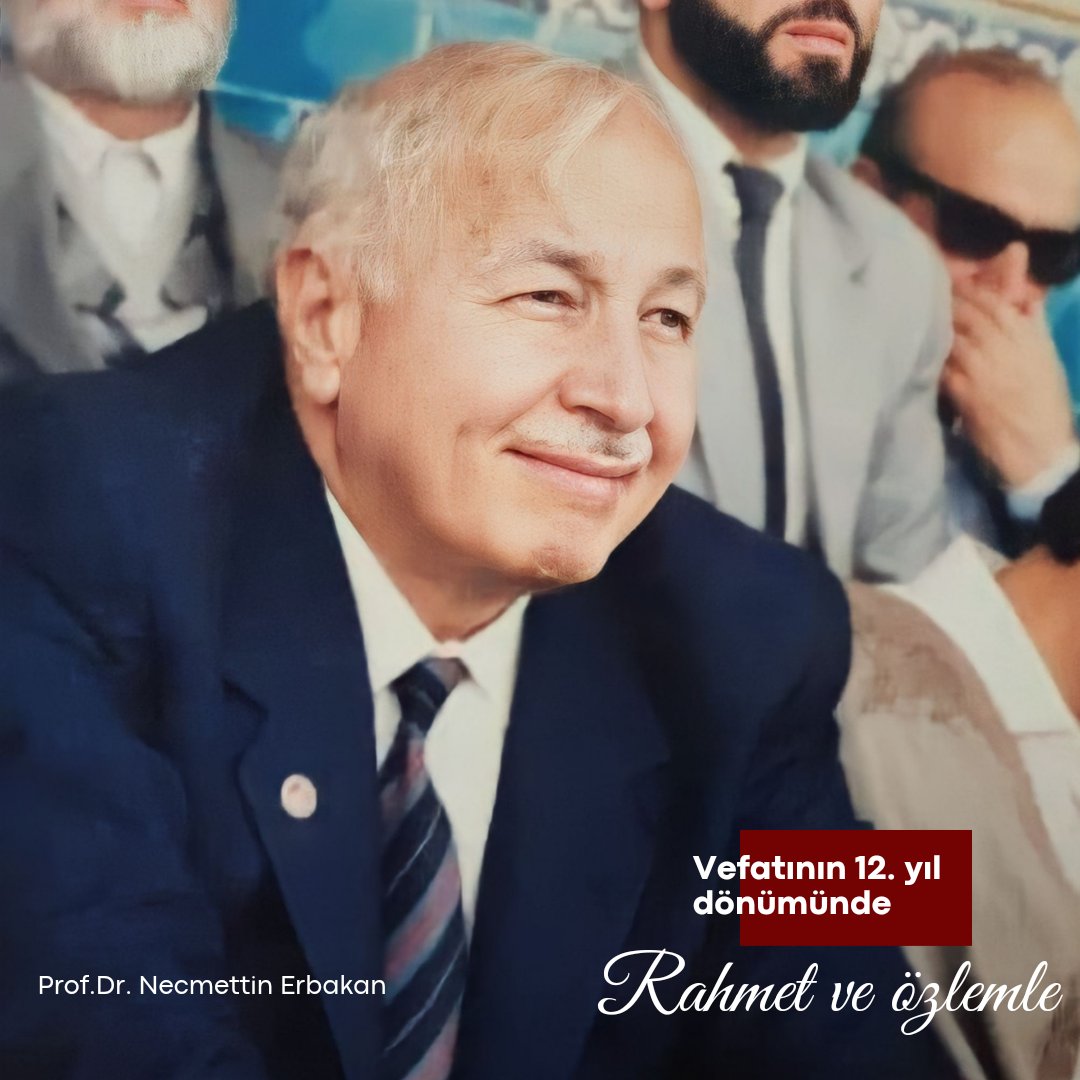 Öğrettiklerin, söylediklerin hep zihnimizde. İdeal ve hedeflerin önümüzde rehber. Hüznün hala taze. Sensiz, senin davanda ve senin yolunda...
Rahmet ve Özlemle..
#ProfDrNecmettinErbakan
