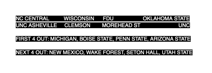 NCAABHOOP's tweet image. #First4 - Feb 27 Edition