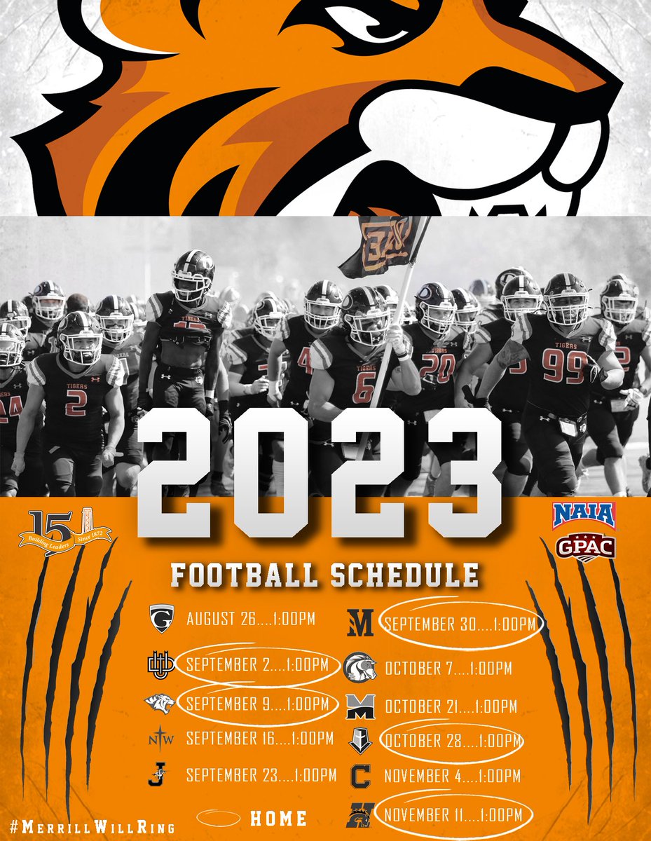The 2023 schedule is here⚫️🟠#MerrillWillRing