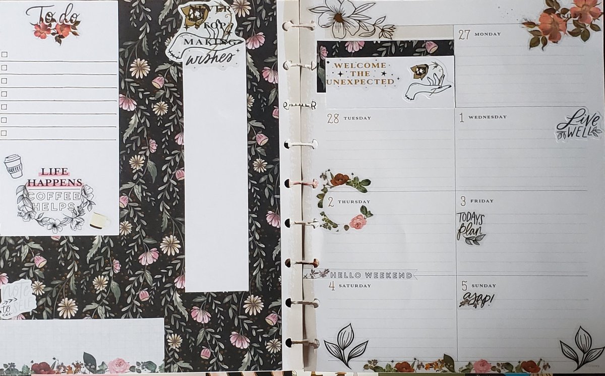 I wanted to show off a planner spread I'm quite proud of! It's the first time I've used paper as a background for my spreads. This is the Happy Planner Dashboard style planner. Specifically the Nightmare Before Christmas planner.

#planner2023 #HappyPlanner #PlannerSpread