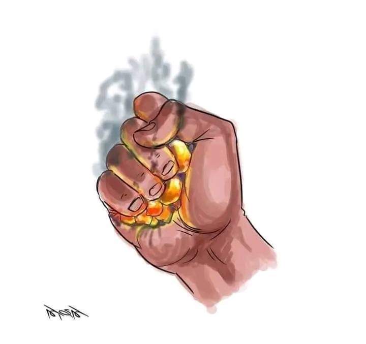 "( اُشْدُدْ على جَمْرِ دِيْنِكَ إنَّها تُمطِرُ فِتَناً )"