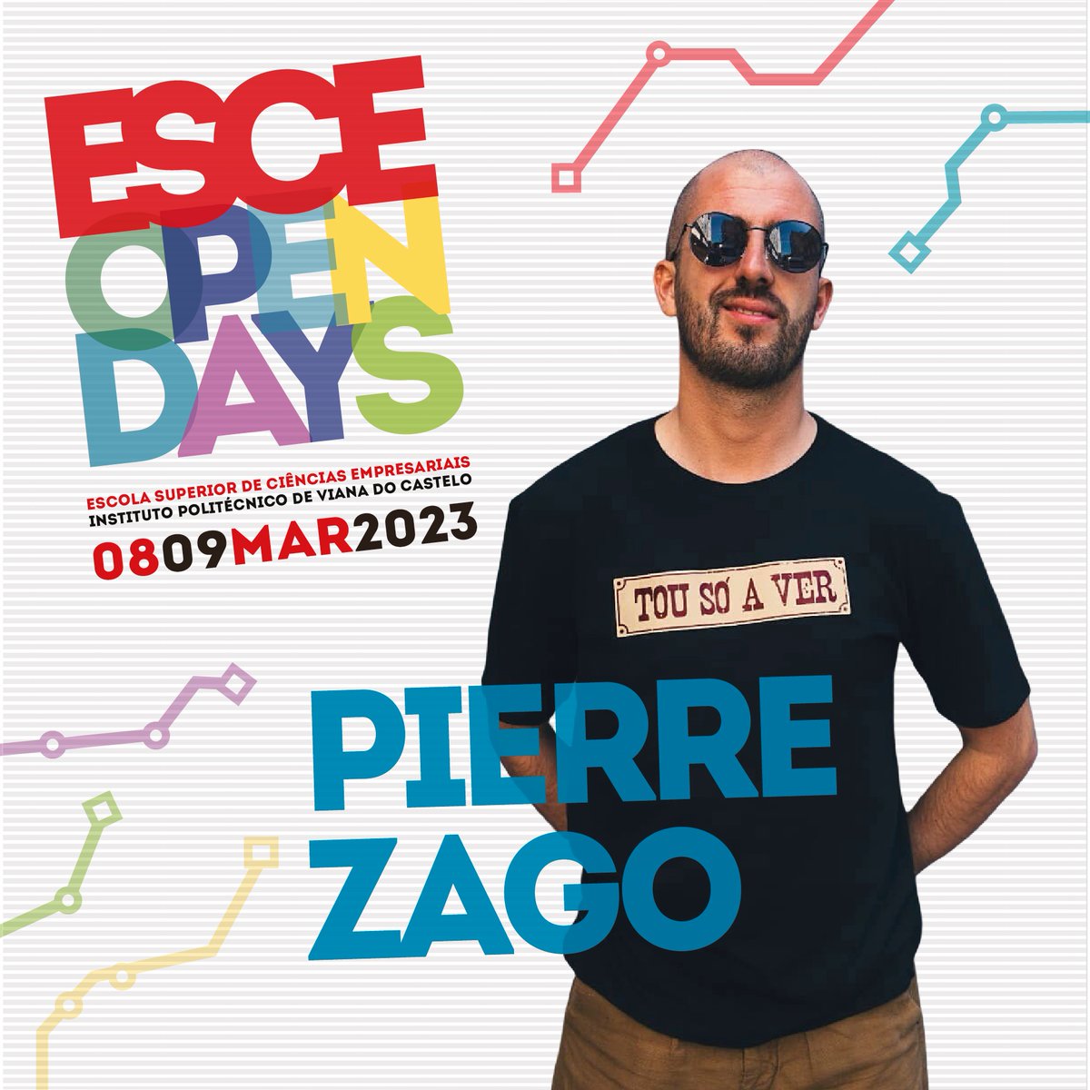 esceunipvc's tweet photo. Pierre Zago nos ESCE Open Days 2023!
O humorista é um sucesso na Internet com perto de 300 mil seguidores na sua página do YouTube.
Pierre Zago vai estar nos dias 8 e 9 de março nos ESCE Open Days  2023 onde o poderás conhecer um pouco melhor.
ESCE-IPVC o teu 🔴 de partida! https://t.co/6E89i2kUFd