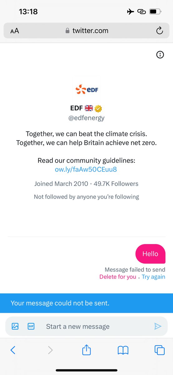 Han_nahCollier's tweet photo. @edfenergy As Iv said… No I can’t it’s not working. Why does everything need to be explained twice ? DM me or get back to me via WhatsApp as Iv been waiting a week https://t.co/sYcfQ9G5Eq