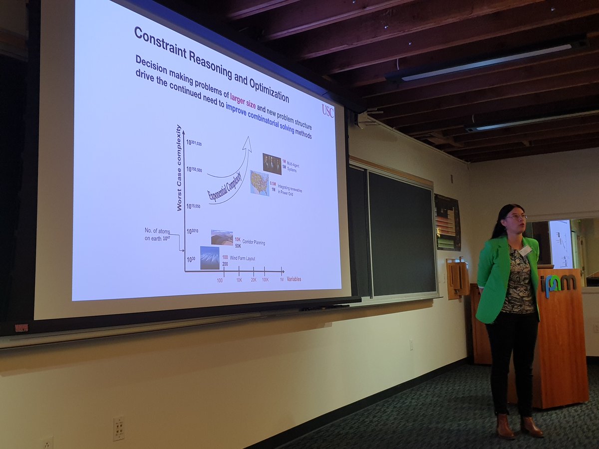 Bistra Dilkina @BDilkina (USC) 'Machine Learning for MIP solving'