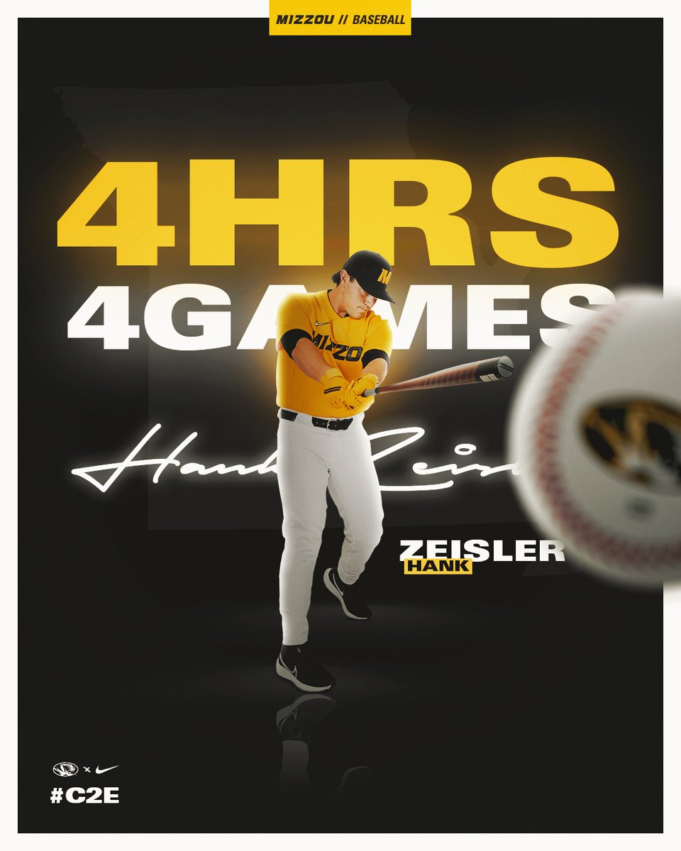 MizzouBaseball's tweet photo. Big weekend for @hankzeisler, who earned one of @CBNewspaper's National Player of the Week honors on Monday.👏
#MIZ🐯⚾️ https://t.co/IxJuaEOXq5