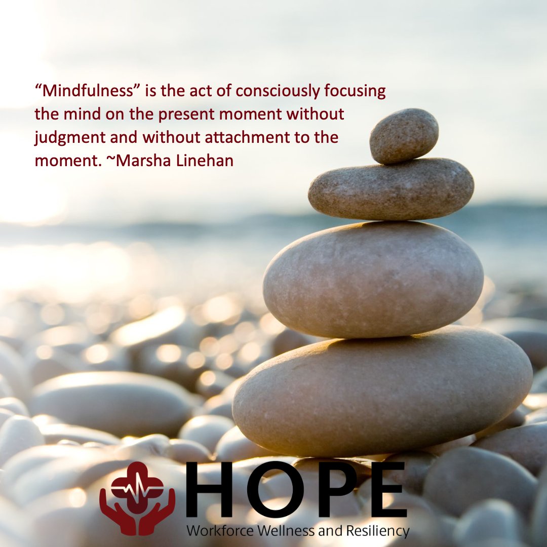 hopewwr's tweet photo. Do you know the definition of mindfulness? "Mindfulness is the act of consciously focusing the mind on the present moment without judgement and without attachment to the moment." - Marsha Lineman #MindfulnessMonday https://t.co/KumUsfd59Q