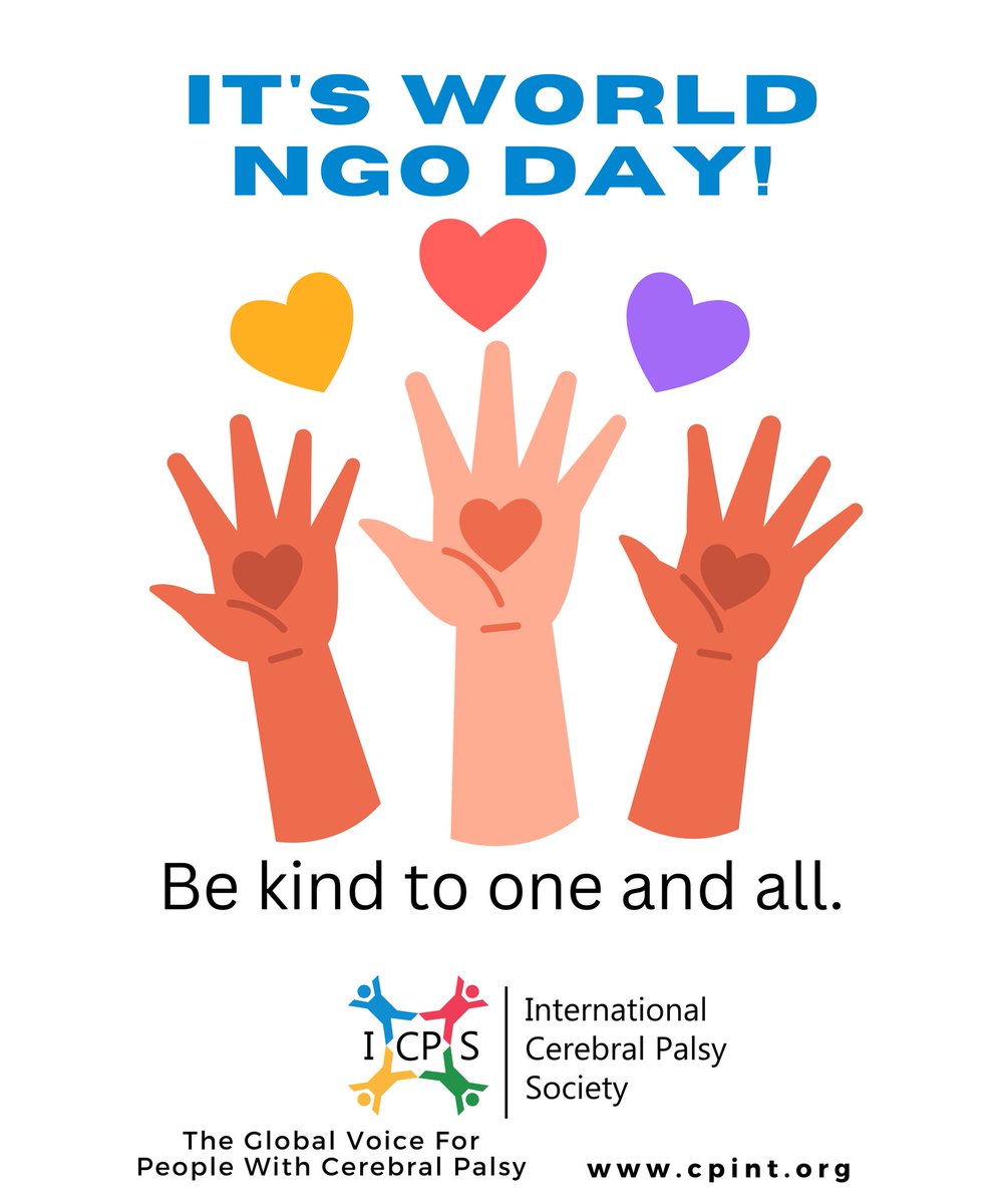 Surely, we can be kind to one another. ❤️❤️❤️

#worldngoday 
#icps 
#cerebralpalsy