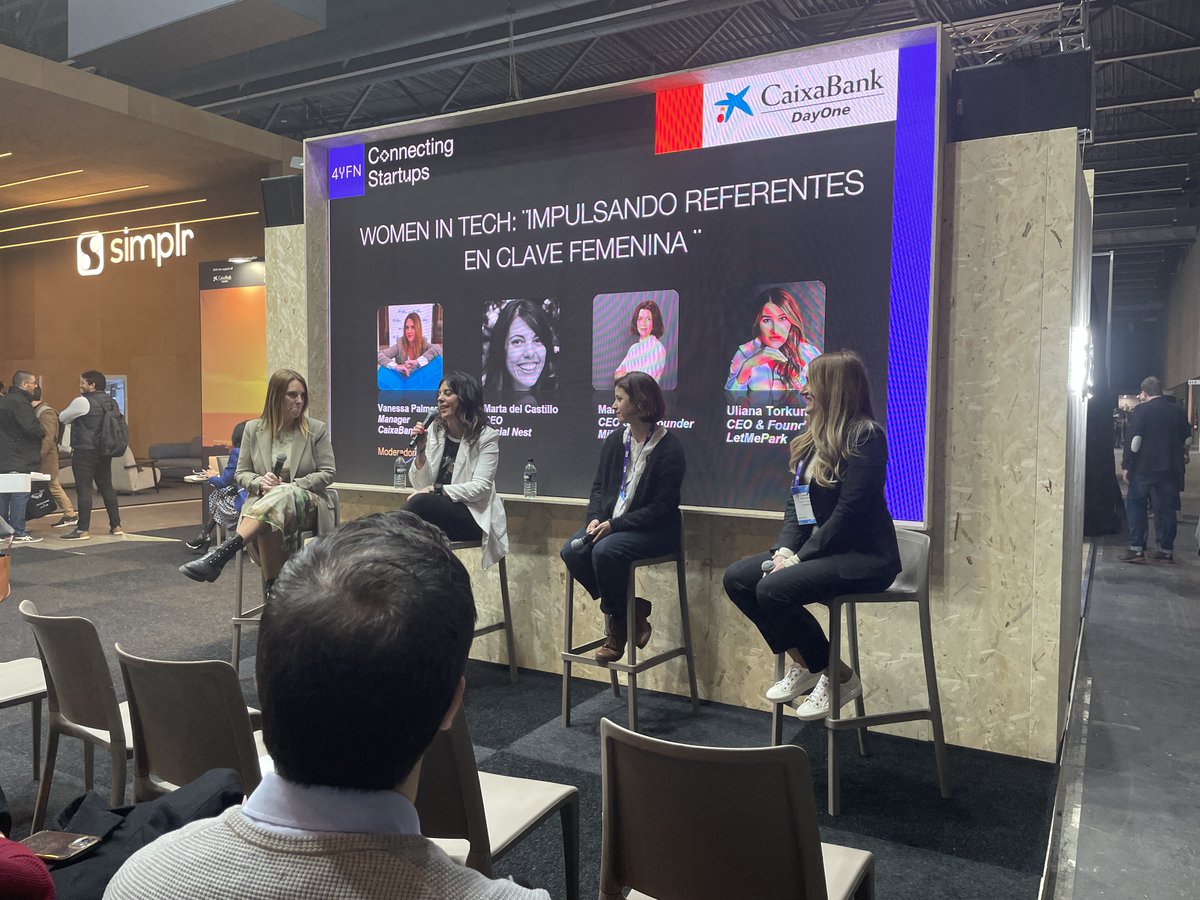CaixaBank Connect (@cabk_connect) on Twitter photo Nos apuntamos todo lo que han compartido hoy <a href="/RigauMarina/">Marina Rigau</a> (<a href="/mimarkdx/">MiMARK Diagnostics</a>), <a href="/martacastillop/">Marta del Castillo</a> (<a href="/socialnest_org/">Social Nest Foundation | Making impact grow</a>), <a href="/UlianaTorkunova/">Uliana Torkunova</a> (<a href="/LetMeParkSpain/">LetMePark</a>) y <a href="/vpalmerbcn/">Vanessa Palmer</a> (#CaixaBankDayOne) en esta charla sobre referentes femeninos en el mundo #tech. #4YFN23 #MWC23 Nos apuntamos todo lo que han compartido hoy <a href="/RigauMarina/">Marina Rigau</a> (<a href="/mimarkdx/">MiMARK Diagnostics</a>), <a href="/martacastillop/">Marta del Castillo</a> (<a href="/socialnest_org/">Social Nest Foundation | Making impact grow</a>), <a href="/UlianaTorkunova/">Uliana Torkunova</a> (<a href="/LetMeParkSpain/">LetMePark</a>) y <a href="/vpalmerbcn/">Vanessa Palmer</a> (#CaixaBankDayOne) en esta charla sobre referentes femeninos en el mundo #tech. #4YFN23 #MWC23