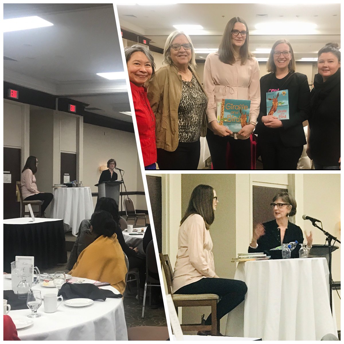 Had a wonderful time this morning hearing the talented <a href="/LittleStRebecca/">Rebecca Bender</a> speak for #internationalwomensday! Sitting alongside lovely authors <a href="/SylviaMcNicoll/">Sylvia McNicoll</a> , @jennymooksang, and meeting the honourable <a href="/karinagould/">Karina Gould</a> added to the fun.
#embraceequity