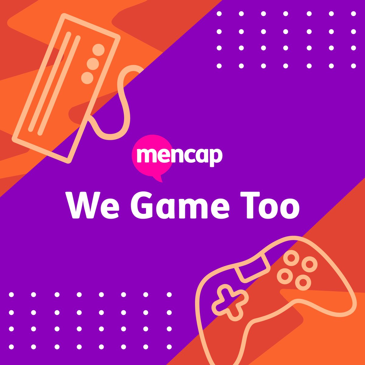 mencap_charity's tweet image. We Game Too!🎮

From 27 March 2023 play any game, at any time, anywhere to raise money for Mencap.

You could challenge yourself to game 1.5 hours a day, host a 5 hour gaming party, or take on a gaming marathon for 15 hours!

Sign up today: bit.ly/3Y40RRs