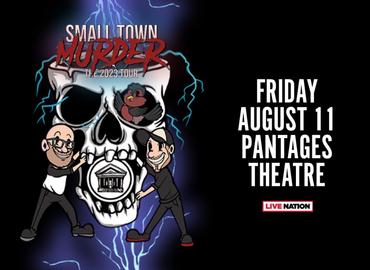 HennepinArts's tweet image. Just announced: @MurderSmall presented by Live Nation comes to Pantages Theatre on Friday, August 11!

Presale begins Thursday at 10 a.m. (code: OPENER). Tickets are on sale Friday at 10 a.m. For more info, head to: bit.ly/3mfoZTC
#TrueCrime #podcast #comedy