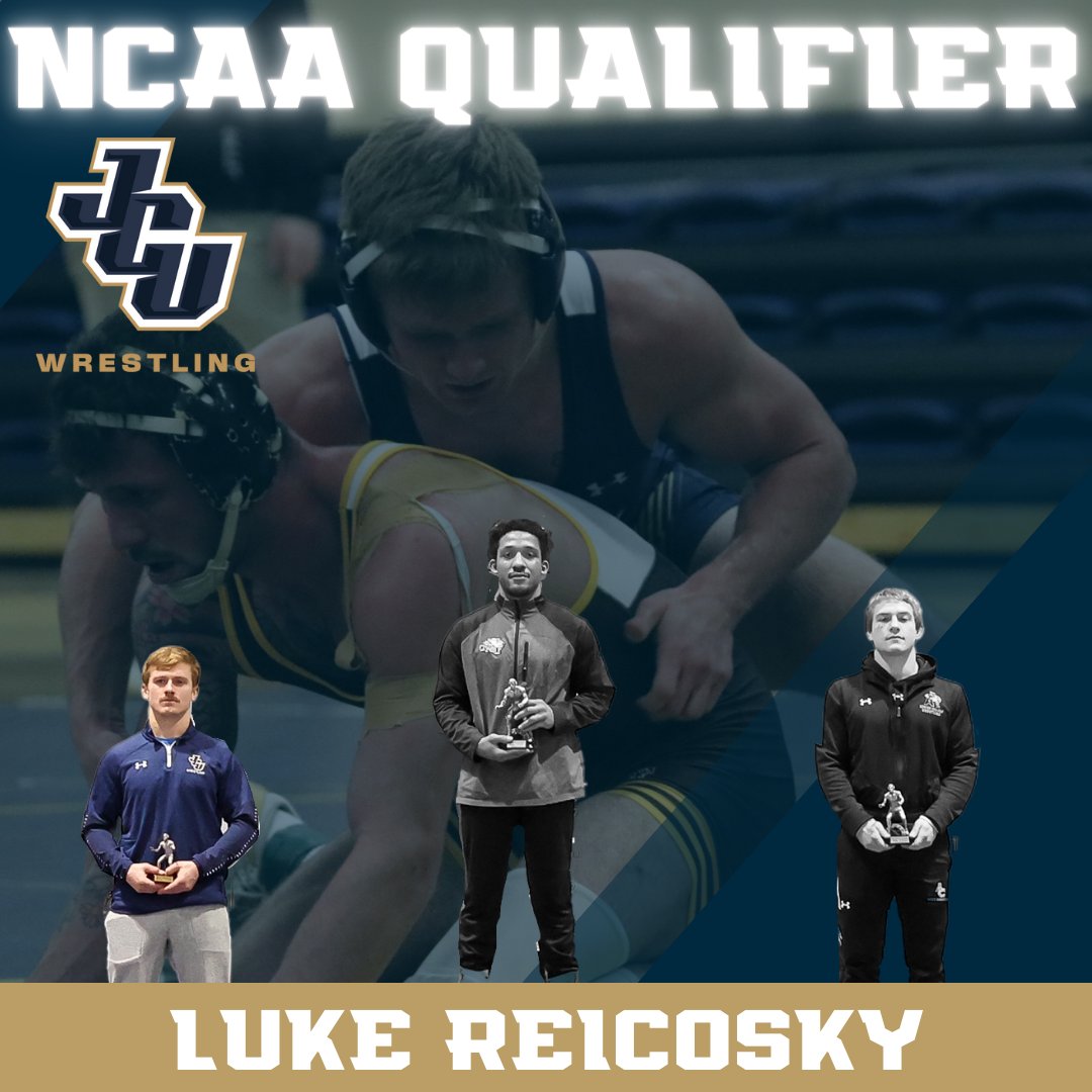 ICYMI: 3 Blue Streaks have punched tickets to Roanoke for NCAA Division III Championships, set for March 10-11!

⚡️Andrew Perelka, 133
⚡️Patrick McGraw, 157
⚡️Luke Reicosky, 165
📰 jcusports.com/news/2023/2/26…
#StreakUp ⚡️ <a href="/JCUwrestling/">John Carroll Wrestling</a>
