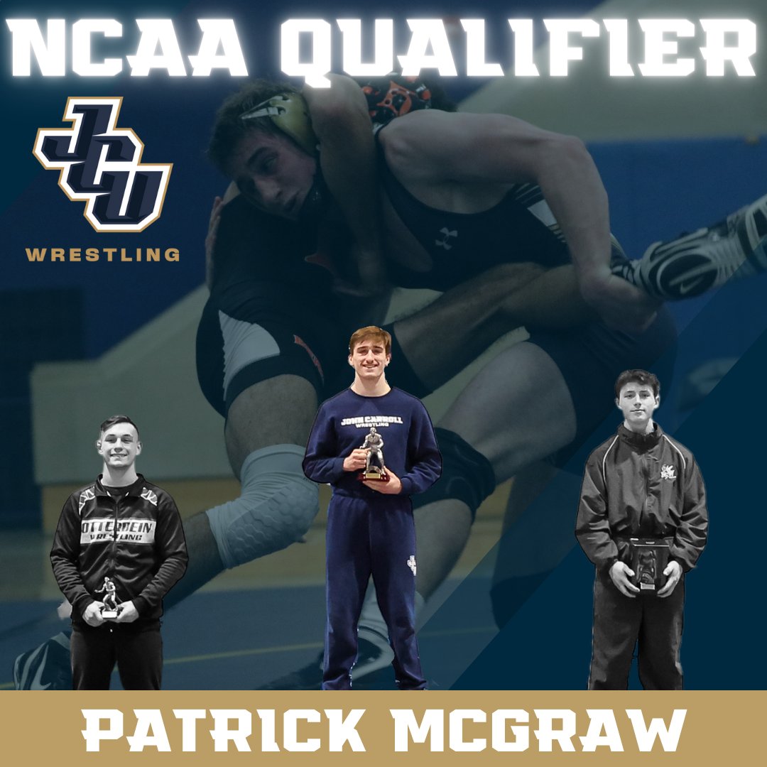jcusports's tweet photo. ICYMI: 3 Blue Streaks have punched tickets to Roanoke for NCAA Division III Championships, set for March 10-11!

⚡️Andrew Perelka, 133
⚡️Patrick McGraw, 157
⚡️Luke Reicosky, 165
📰 https://t.co/sYfSv7LH00
#StreakUp ⚡️ @JCUwrestling https://t.co/rdW5M8FKzk
